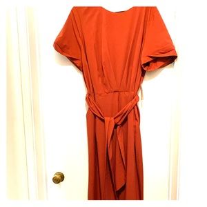 Eloquii NWT orange/brown jumpsuit